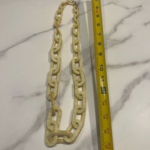 j. Crew cream acrylic chunky chain necklace.